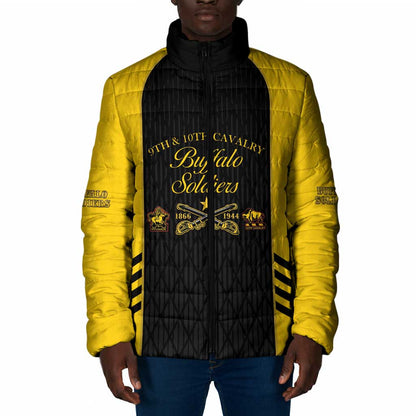 Personalized Buffalo Soldiers Padded Jacket 9th & 10th Cavalry Regiment