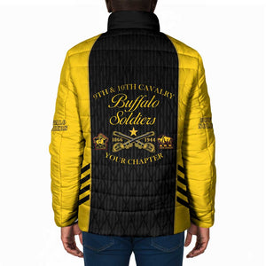 Personalized Buffalo Soldiers Padded Jacket 9th & 10th Cavalry Regiment