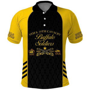 Personalized Buffalo Soldiers Polo Shirt 9th & 10th Cavalry Regiment