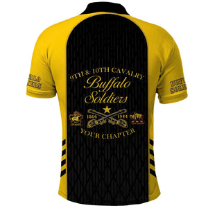 Personalized Buffalo Soldiers Polo Shirt 9th & 10th Cavalry Regiment