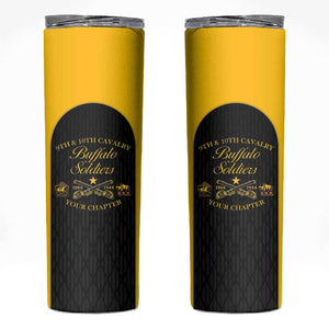Personalized Buffalo Soldiers Skinny Tumbler 9th & 10th Cavalry Regiment