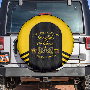 Personalized Buffalo Soldiers Spare Tire Cover 9th & 10th Cavalry Regiment