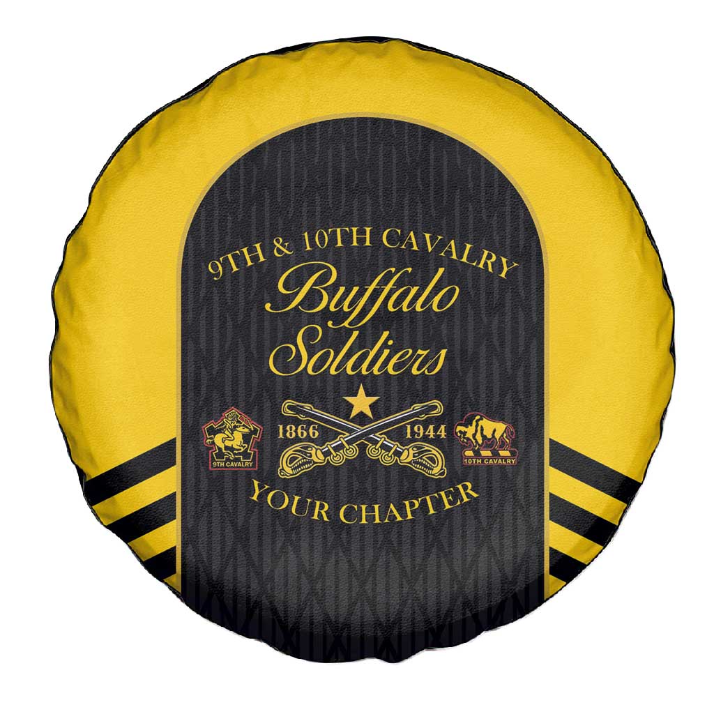 Personalized Buffalo Soldiers Spare Tire Cover 9th & 10th Cavalry Regiment