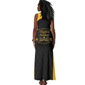 Personalized Buffalo Soldiers Tank Maxi Dress 9th & 10th Cavalry Regiment