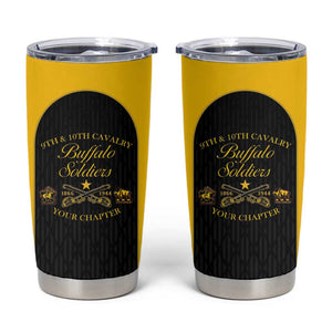 Personalized Buffalo Soldiers Tumbler Cup 9th & 10th Cavalry Regiment