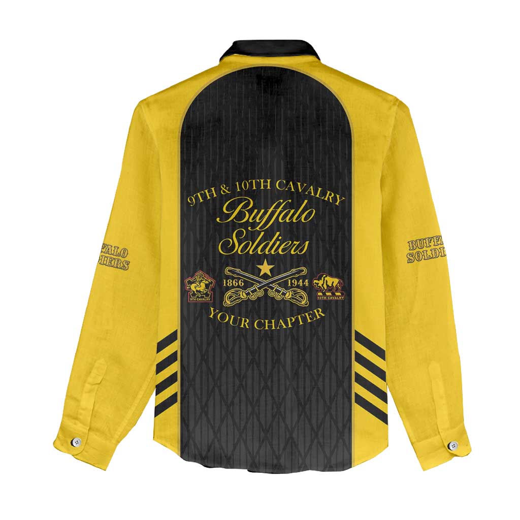 Personalized Buffalo Soldiers Women Casual Shirt 9th & 10th Cavalry Regiment
