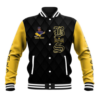 Personalized Buffalo Soldiers Baseball Jacket We Can We Will Ready and Forward