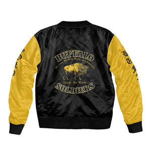 Personalized Buffalo Soldiers Bomber Jacket We Can We Will Ready and Forward