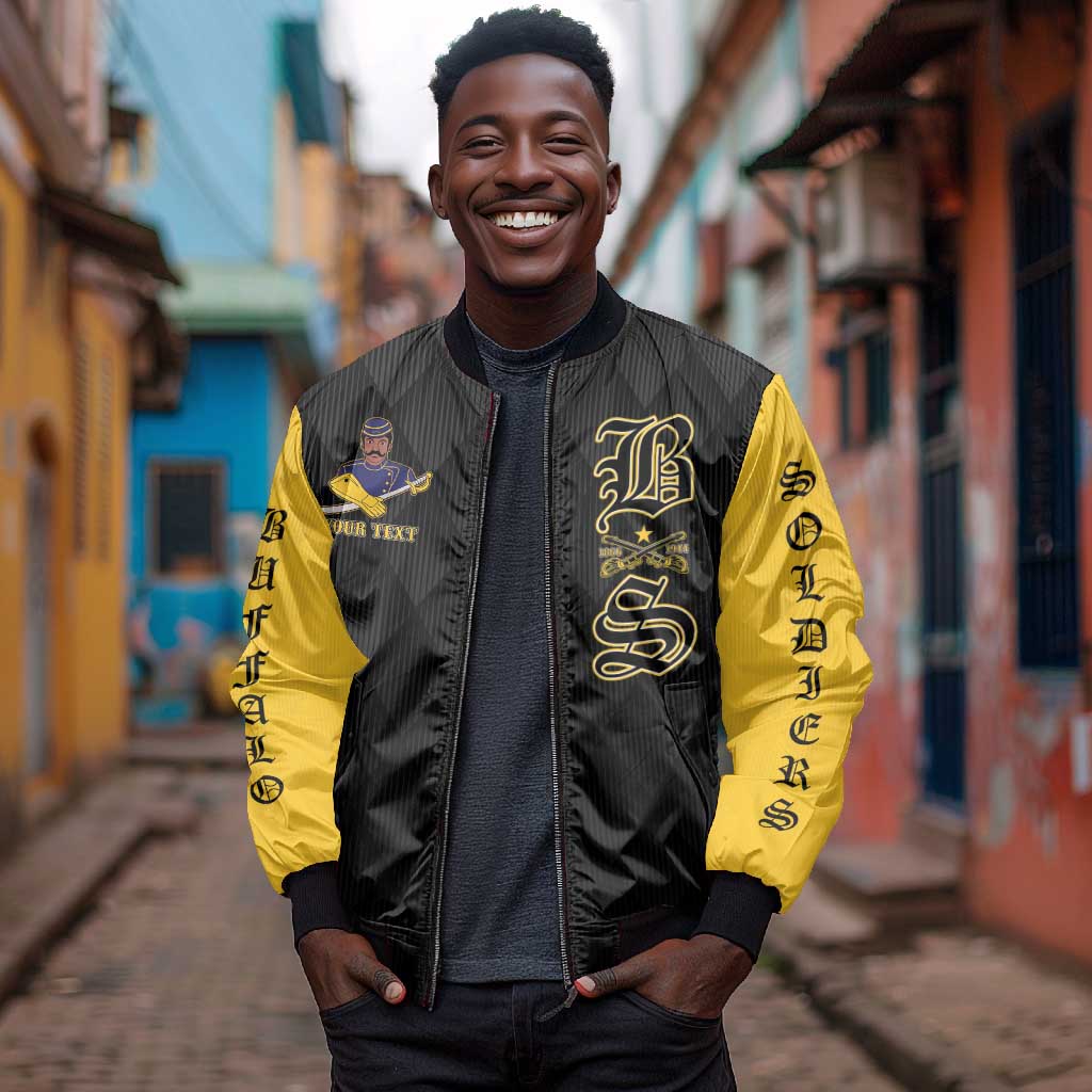 Personalized Buffalo Soldiers Bomber Jacket We Can We Will Ready and Forward