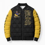 Personalized Buffalo Soldiers Bomber Puffer Jacket We Can We Will Ready and Forward