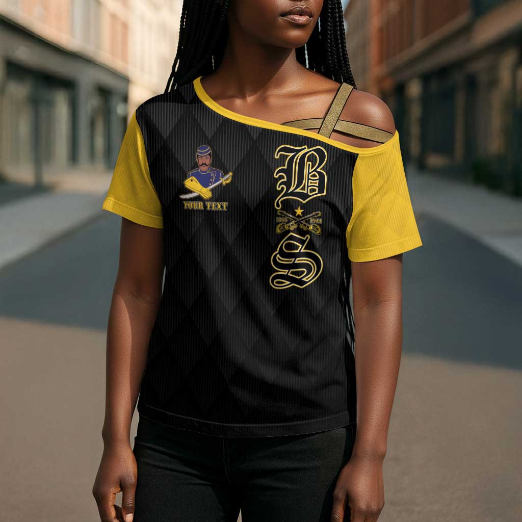 Personalized Buffalo Soldiers Cross Shoulder Shirt We Can We Will Ready and Forward