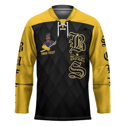 Personalized Buffalo Soldiers Hockey Jersey We Can We Will Ready and Forward
