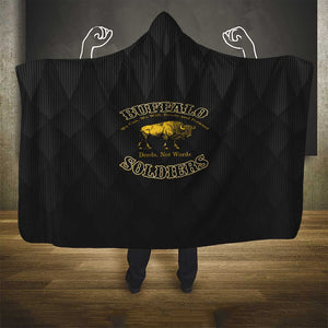 Buffalo Soldiers Hooded Blanket We Can We Will Ready and Forward