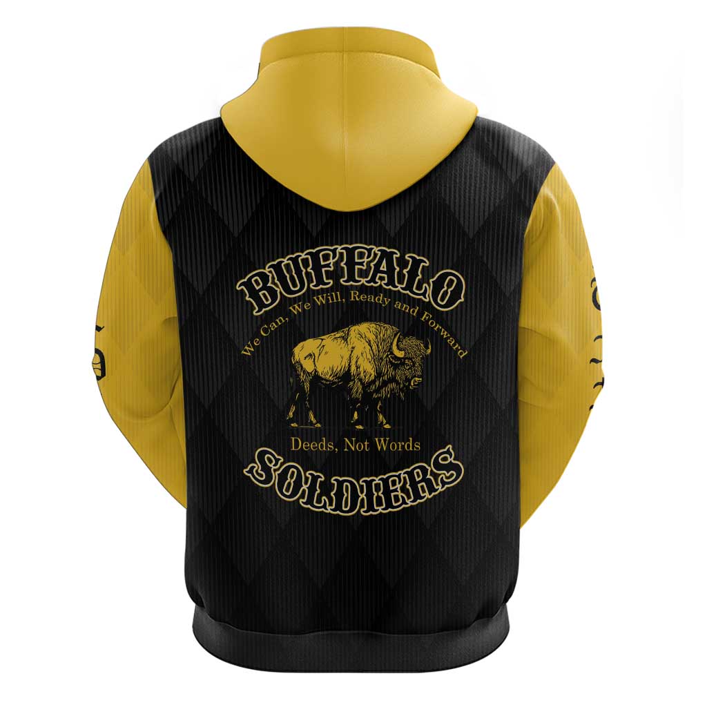 Personalized Buffalo Soldiers Hoodie We Can We Will Ready and Forward