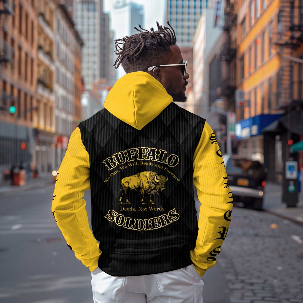 Personalized Buffalo Soldiers Hoodie We Can We Will Ready and Forward