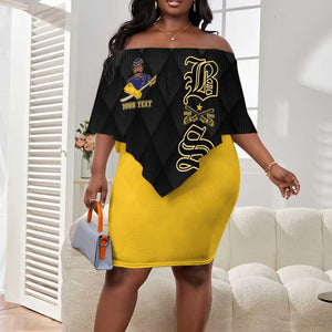 Personalized Buffalo Soldiers Off Shoulder Short Dress We Can We Will Ready and Forward