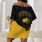 Personalized Buffalo Soldiers Off Shoulder Short Dress We Can We Will Ready and Forward