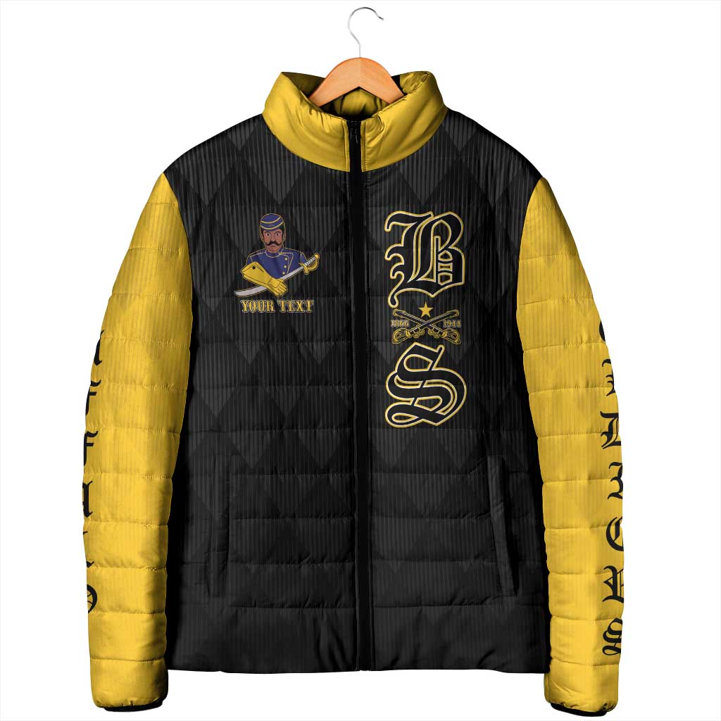 Personalized Buffalo Soldiers Padded Jacket We Can We Will Ready and Forward