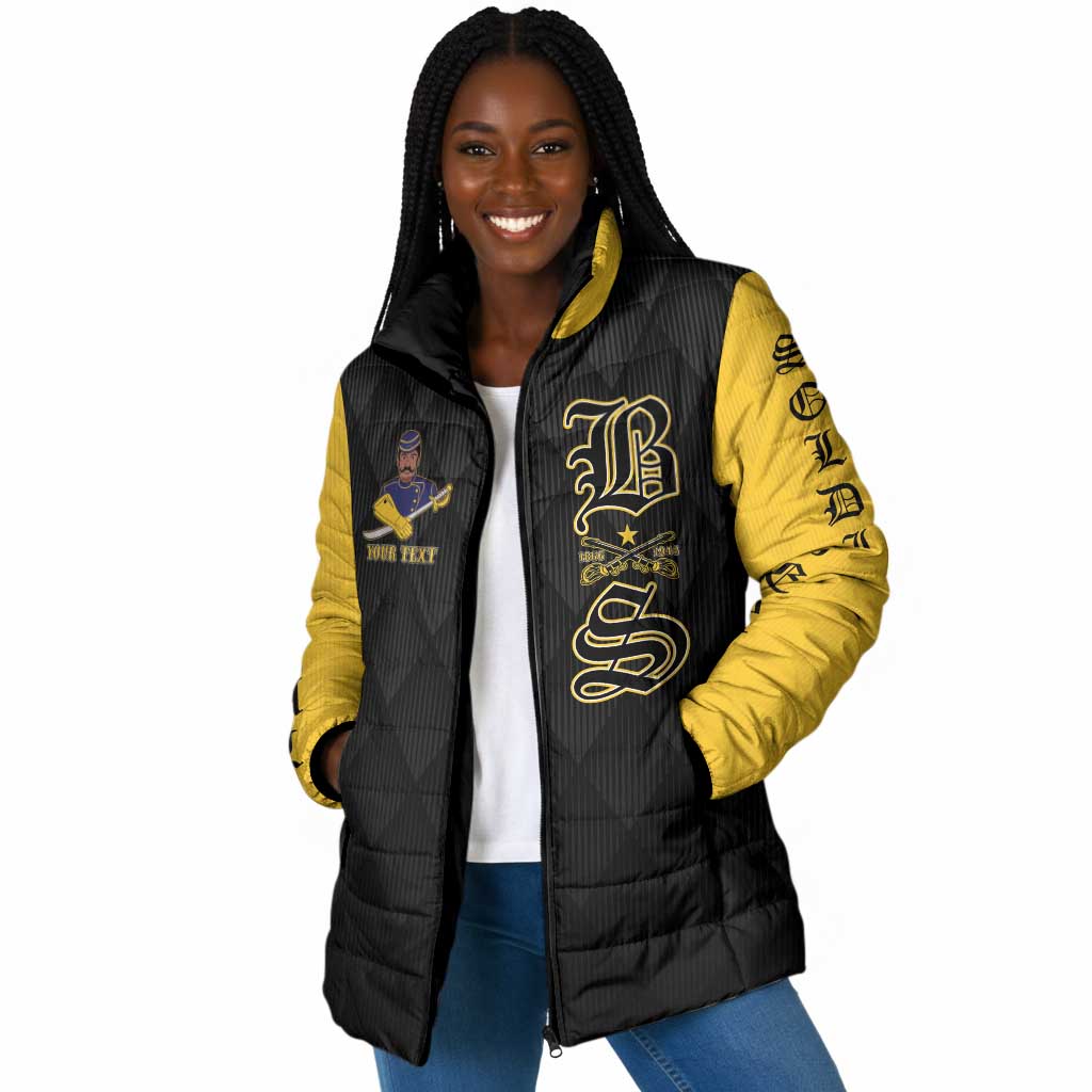Personalized Buffalo Soldiers Padded Jacket We Can We Will Ready and Forward