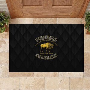 Buffalo Soldiers Rubber Doormat We Can We Will Ready and Forward