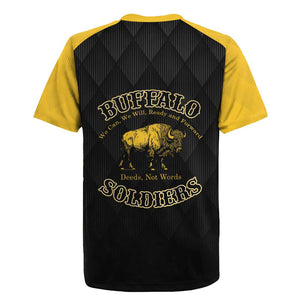 Personalized Buffalo Soldiers Rugby Jersey We Can We Will Ready and Forward
