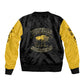Personalized Buffalo Soldiers Sleeve Zip Bomber Jacket We Can We Will Ready and Forward