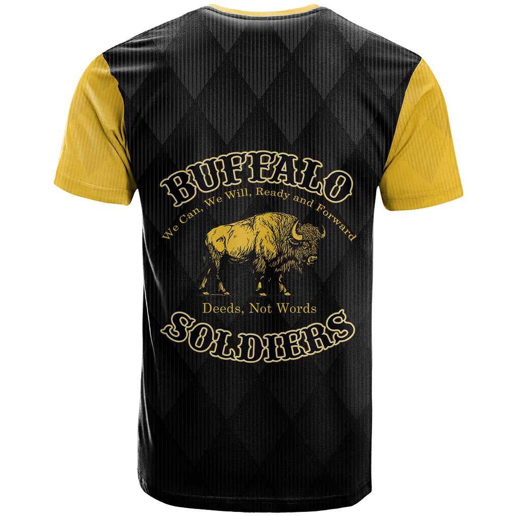 Personalized Buffalo Soldiers T shirt We Can We Will Ready and Forward