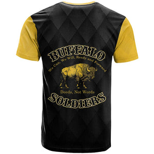 Personalized Buffalo Soldiers T shirt We Can We Will Ready and Forward
