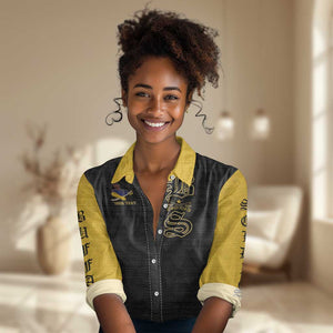 Personalized Buffalo Soldiers Women Casual Shirt We Can We Will Ready and Forward