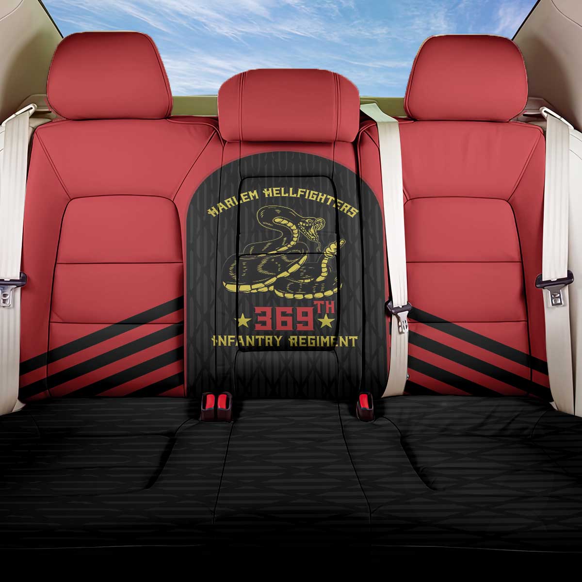 Harlem Hellfighters Back Car Seat Cover 369th Infantry Regiment Legacy