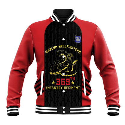 Personalized Harlem Hellfighters Baseball Jacket 369th Infantry Regiment Legacy