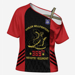Personalized Harlem Hellfighters Cross Shoulder Shirt 369th Infantry Regiment Legacy
