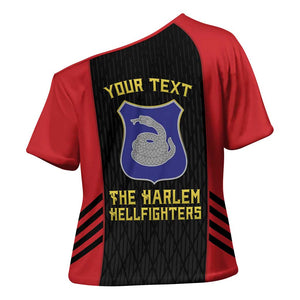 Personalized Harlem Hellfighters Cross Shoulder Shirt 369th Infantry Regiment Legacy