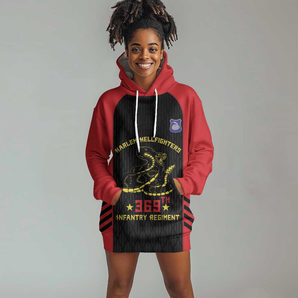 Personalized Harlem Hellfighters Hoodie Dress 369th Infantry Regiment Legacy