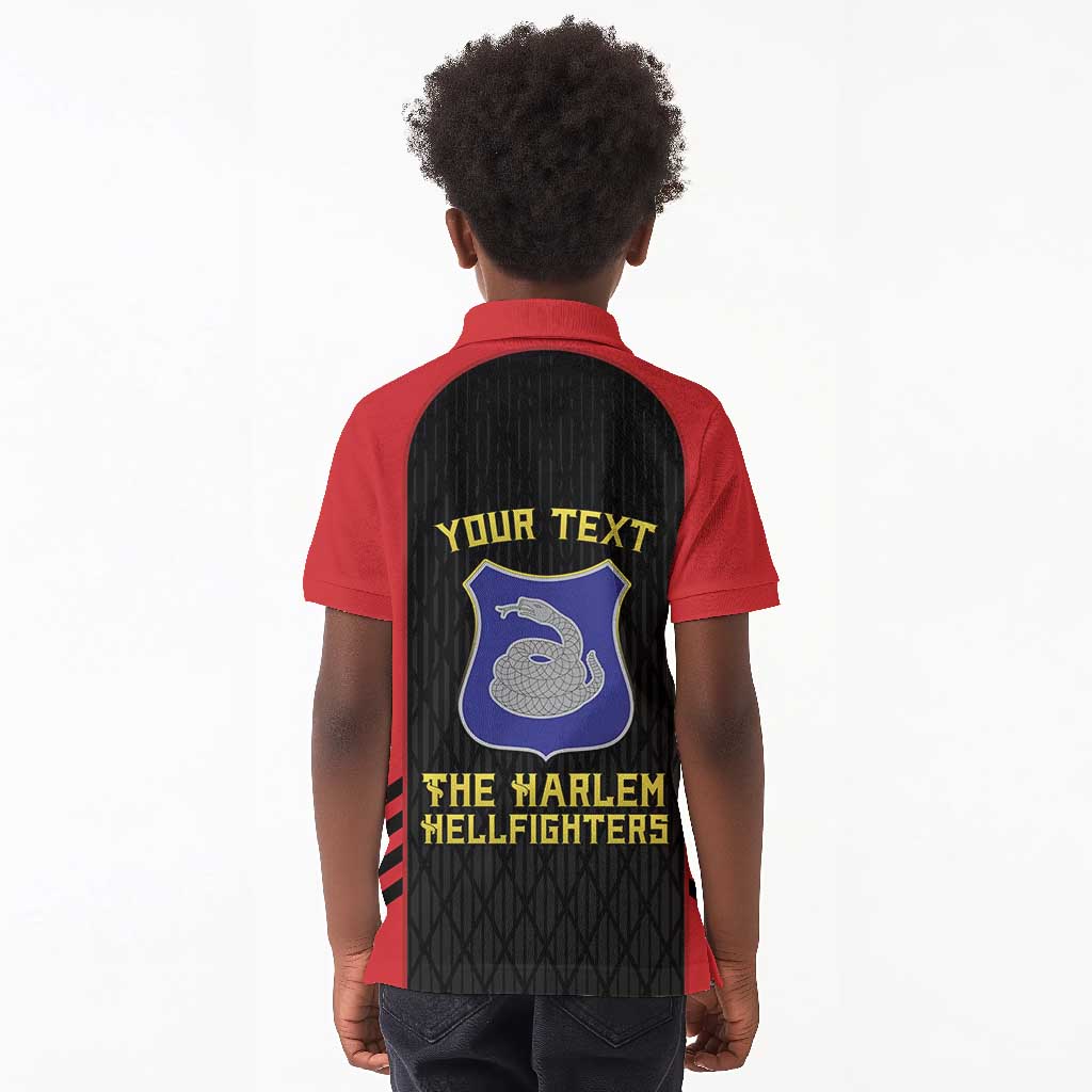 Personalized Harlem Hellfighters Kid Polo Shirt 369th Infantry Regiment Legacy