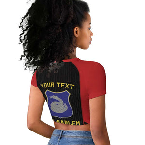 Personalized Harlem Hellfighters Raglan Cropped T shirt 369th Infantry Regiment Legacy