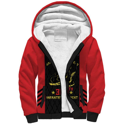 Personalized Harlem Hellfighters Sherpa Hoodie 369th Infantry Regiment Legacy