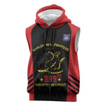Personalized Harlem Hellfighters Sleeveless Zip Hoodie 369th Infantry Regiment Legacy