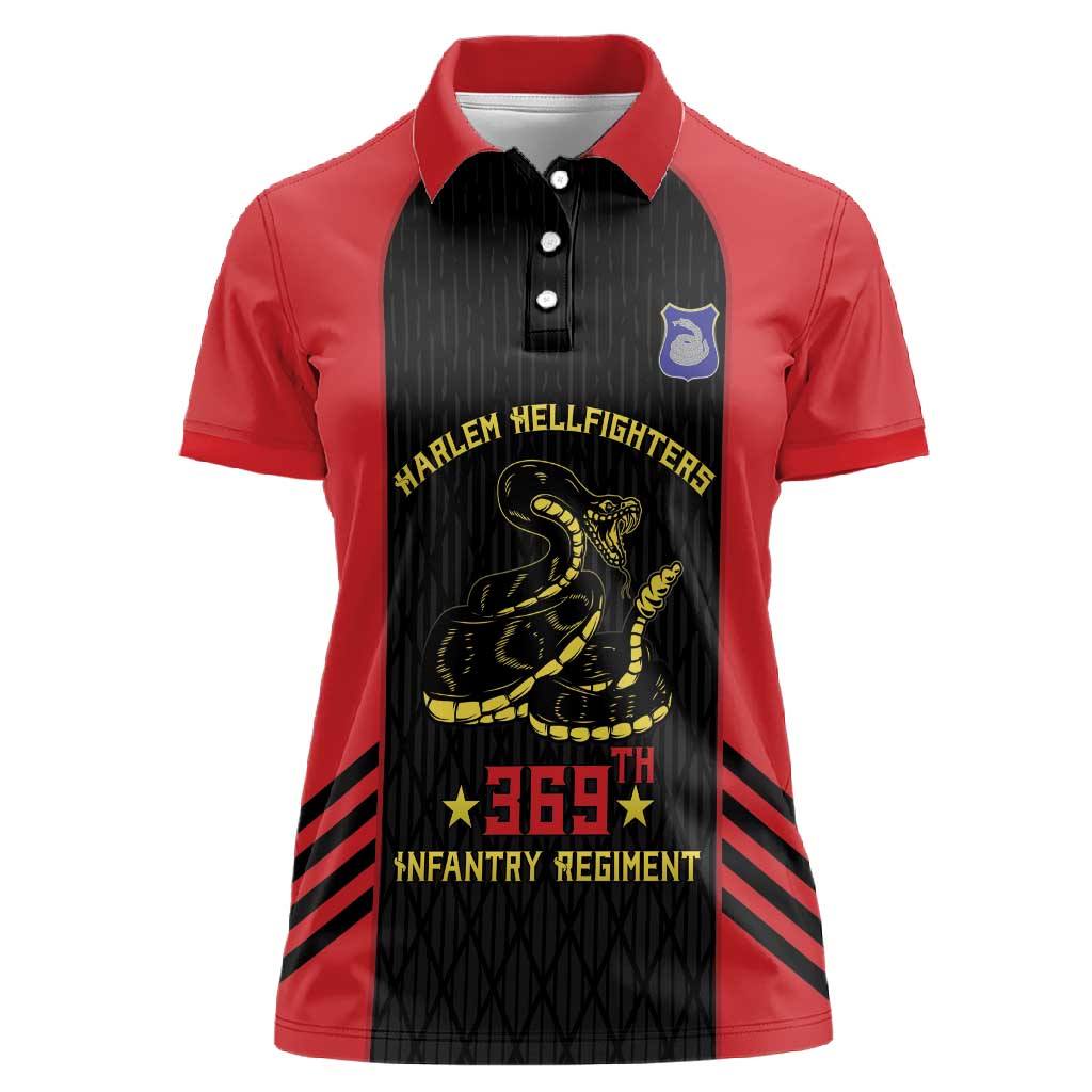 Personalized Harlem Hellfighters Women Polo Shirt 369th Infantry Regiment Legacy