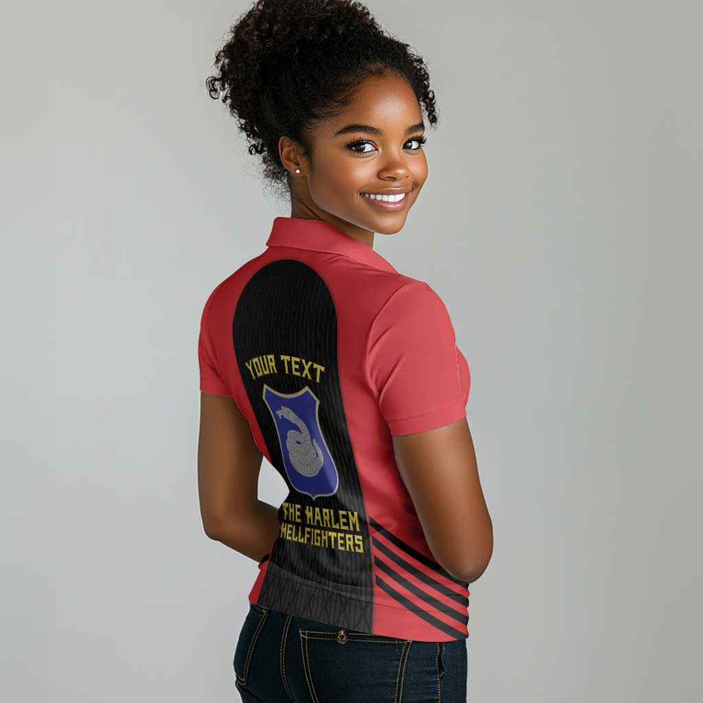 Personalized Harlem Hellfighters Women Polo Shirt 369th Infantry Regiment Legacy