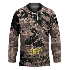 Harlem Hellfighters 369th Infantry Regiment Legacy Hockey Jersey God Damn Lets Go