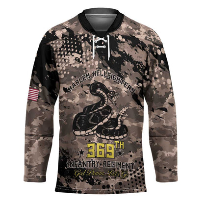 Harlem Hellfighters 369th Infantry Regiment Legacy Hockey Jersey God Damn Lets Go