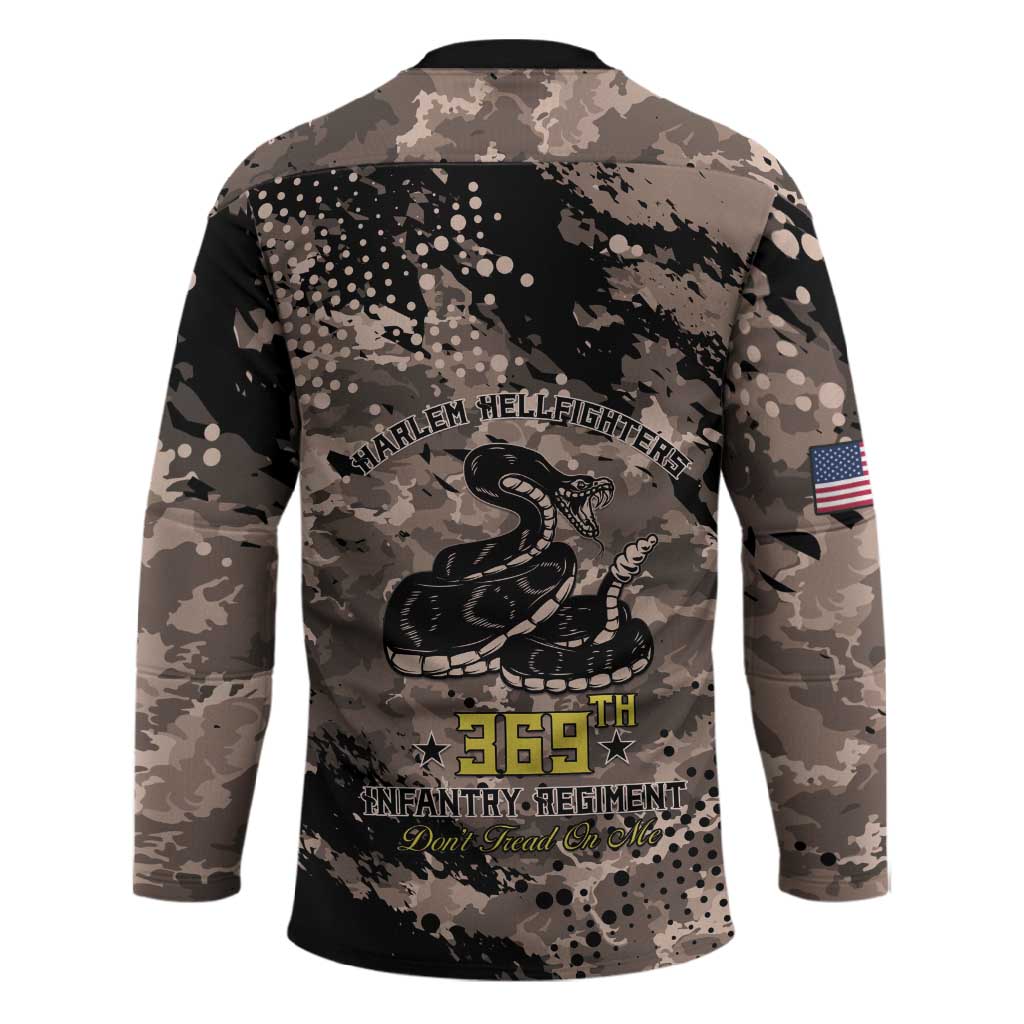 Harlem Hellfighters 369th Infantry Regiment Legacy Hockey Jersey God Damn Lets Go