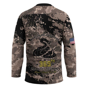 Harlem Hellfighters 369th Infantry Regiment Legacy Hockey Jersey God Damn Lets Go
