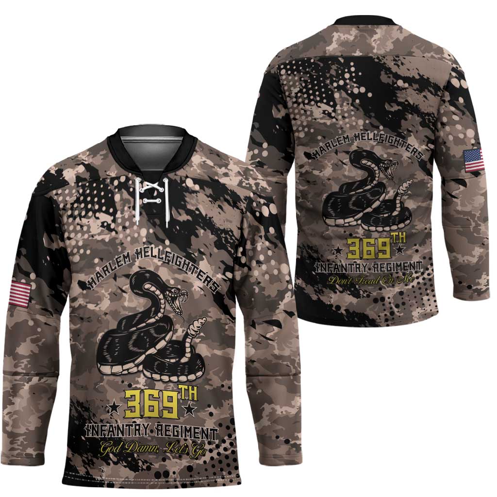 Harlem Hellfighters 369th Infantry Regiment Legacy Hockey Jersey God Damn Lets Go