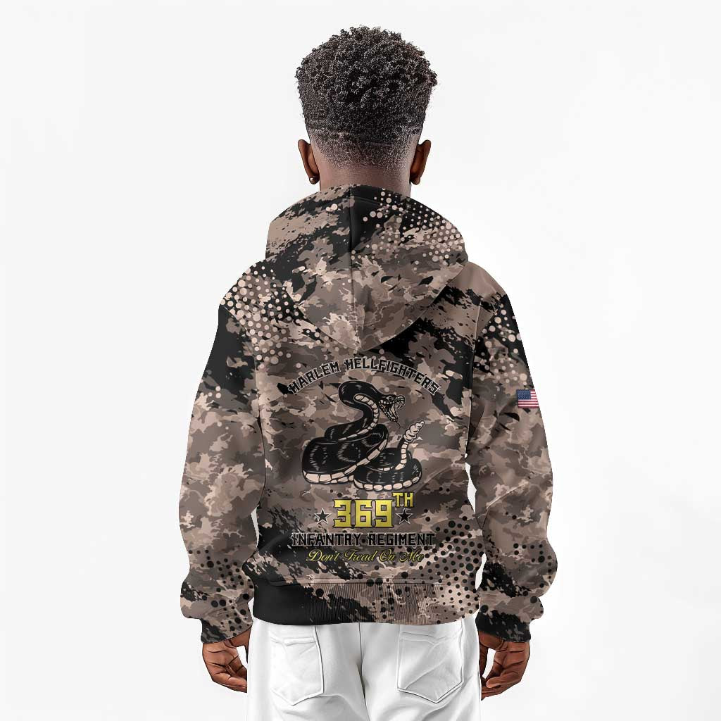 Harlem Hellfighters 369th Infantry Regiment Legacy Kid Hoodie God Damn Lets Go