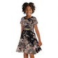 Harlem Hellfighters 369th Infantry Regiment Legacy Kid Short Sleeve Dress God Damn Lets Go