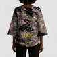 Harlem Hellfighters 369th Infantry Regiment Legacy Kimono Sleeve Blouse God Damn Lets Go