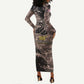 Harlem Hellfighters 369th Infantry Regiment Legacy Long Sleeve Bodycon Dress God Damn Lets Go
