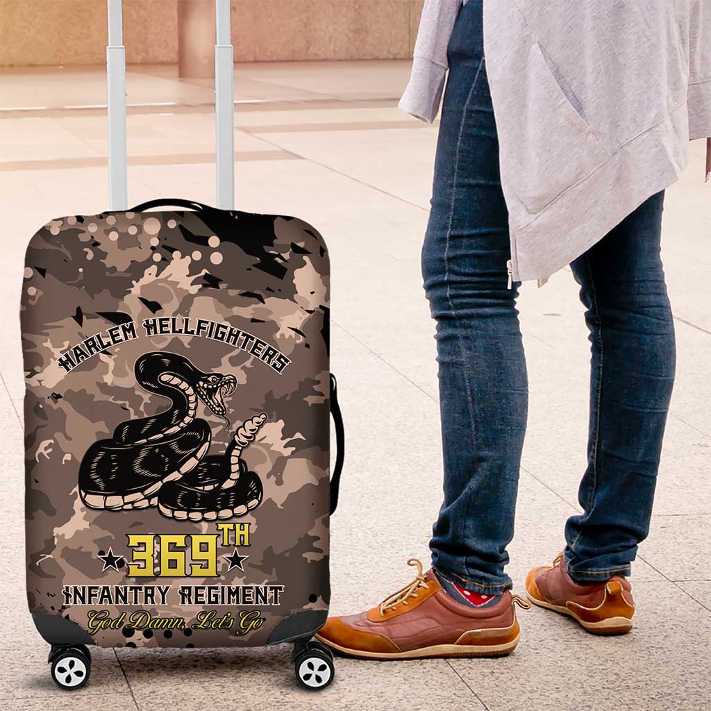 Harlem Hellfighters 369th Infantry Regiment Legacy Luggage Cover God Damn Lets Go
